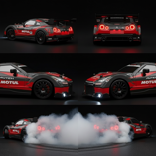NISSAN 350Z RED - Autko Zdalnie Sterowane Drift RC - Legenda Driftu - Kompletny Zestaw