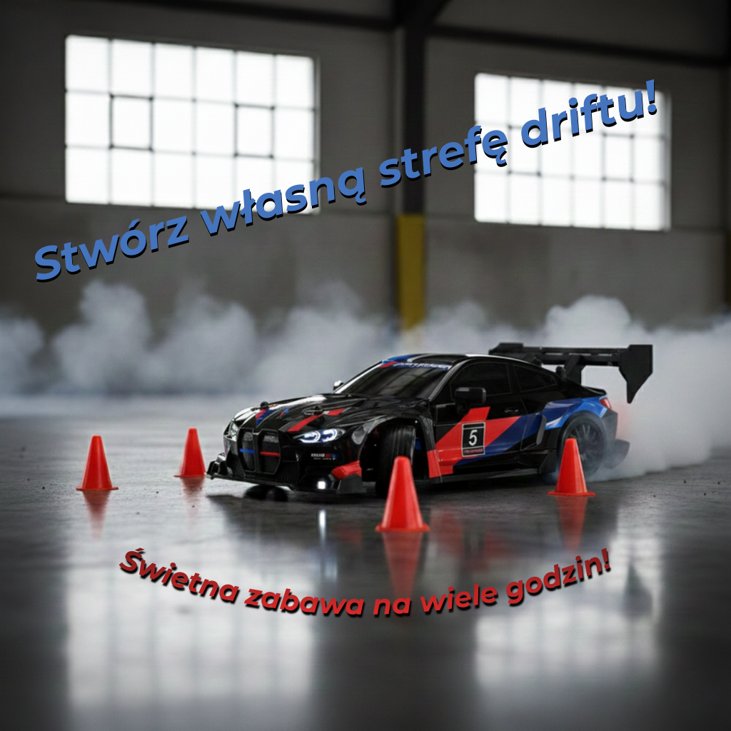 BMW M4 G82 BLACK - Autko Zdalnie Sterowane Drift RC - Legenda Driftu - Kompletny Zestaw - PRZEDSPRZEDAŻ