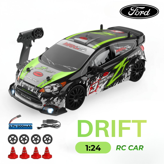🚗FORD FIESTA ST GREEN  - Autko Zdalnie Sterowane Drift RC - Legenda Driftu - Kompletny Zestaw - PRZEDSPRZEDAŻ🚗