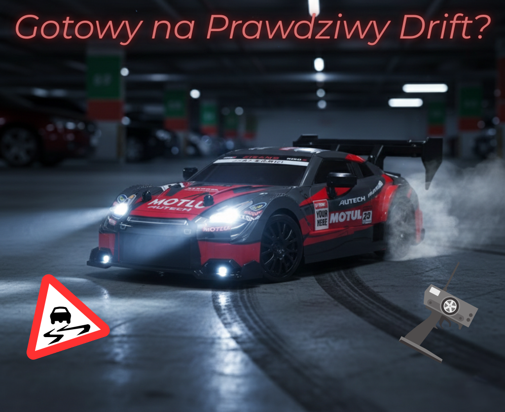 NISSAN 350Z RED  - Autko Zdalnie Sterowane Drift RC - Legenda Driftu - Kompletny Zestaw