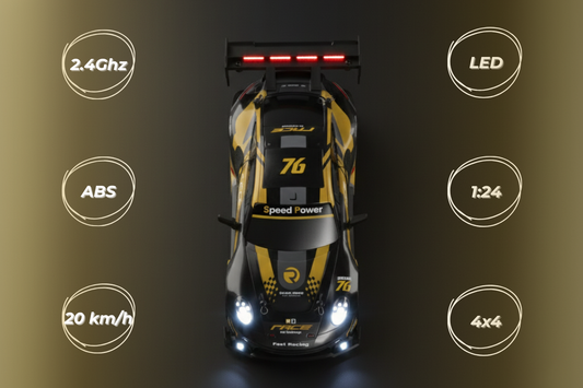 PORSCHE 911 BLACK - Autko Zdalnie Sterowane Drift RC - Legenda Driftu - Kompletny Zestaw