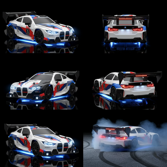 BMW M4 G82 WHITE - Autko Zdalnie Sterowane Drift RC - Legenda Driftu - Kompletny Zestaw - PRZEDSPRZEDAŻ