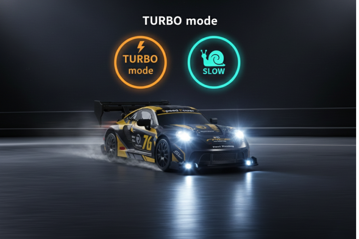 PORSCHE 911 BLACK - Autko Zdalnie Sterowane Drift RC - Legenda Driftu - Kompletny Zestaw