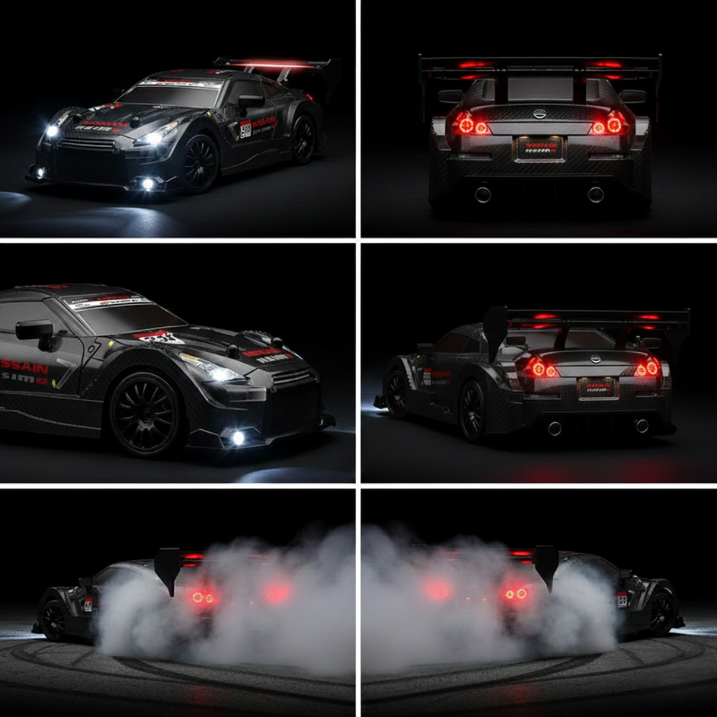 NISSAN 350Z BLACK  - Autko Zdalnie Sterowane Drift RC - Legenda Driftu - Kompletny Zestaw