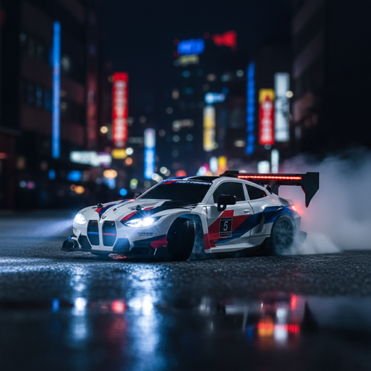 BMW M4 G82 WHITE - Autko Zdalnie Sterowane Drift RC - Legenda Driftu - Kompletny Zestaw - PRZEDSPRZEDAŻ