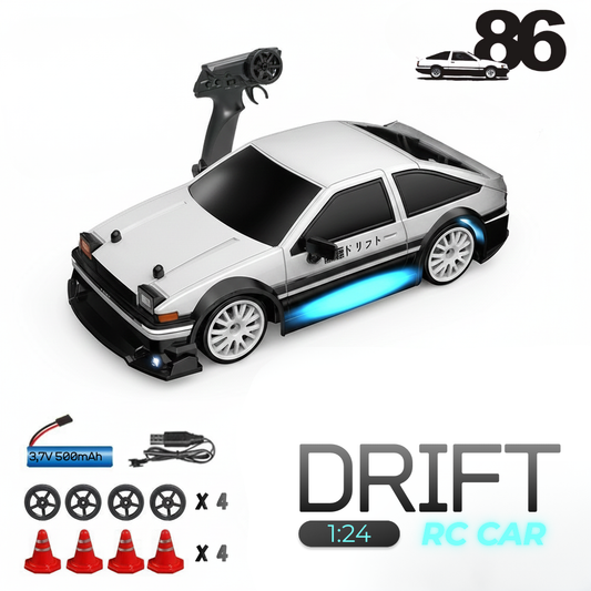 TOYOTA AE86 - Autko Zdalnie Sterowane Drift RC - Legenda Driftu - Kompletny Zestaw