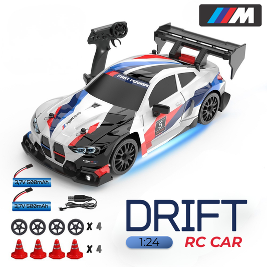 BMW M4 G82 WHITE - Autko Zdalnie Sterowane Drift RC - Legenda Driftu - Kompletny Zestaw - PRZEDSPRZEDAŻ