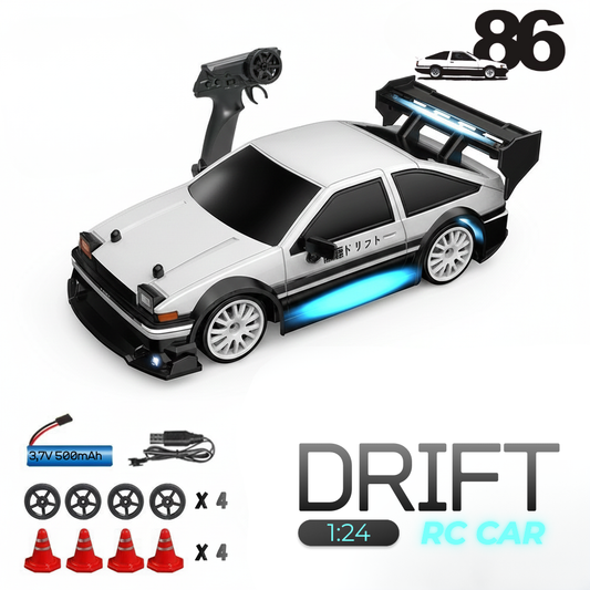 TOYOTA AE86 - Autko Zdalnie Sterowane Drift RC - Legenda Driftu - Kompletny Zestaw